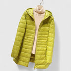 Colette | Women's Long Lightweight Hooded Puffer Jacket
