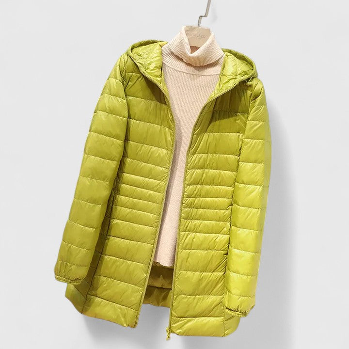 Colette | Women's Long Lightweight Hooded Puffer Jacket