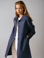 Margaux | Women's Classic Button-Front Trench Coat