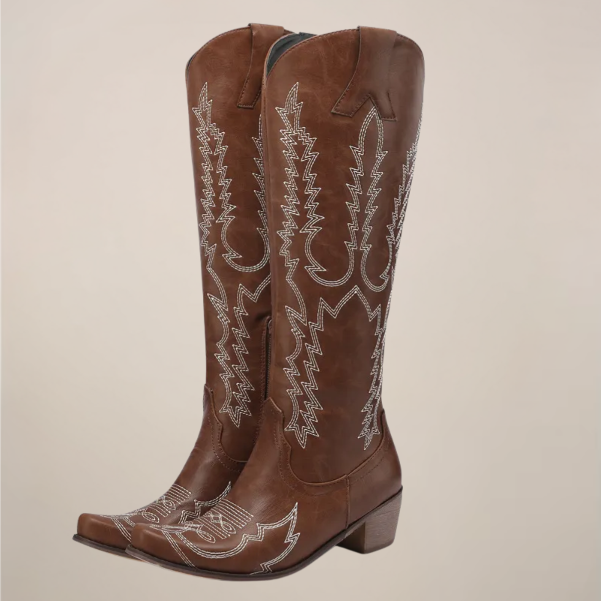 Josie | Women's Embroidered Cowboy Boots in Knee High Cut