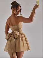 Strapless Glitter Tulle Skater Black Mini Homecoming Dress