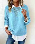 Hayden | Women’s Collared Crew Neck Sweater