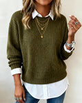Hayden | Women’s Collared Crew Neck Sweater