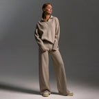 Teagan | Women’s Collared Sweater and Wide Leg Pants Set