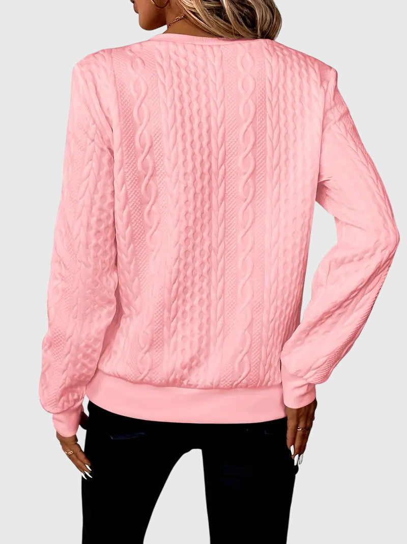 Harlow | Women's Cable Knit Quarter-Zip Sweater