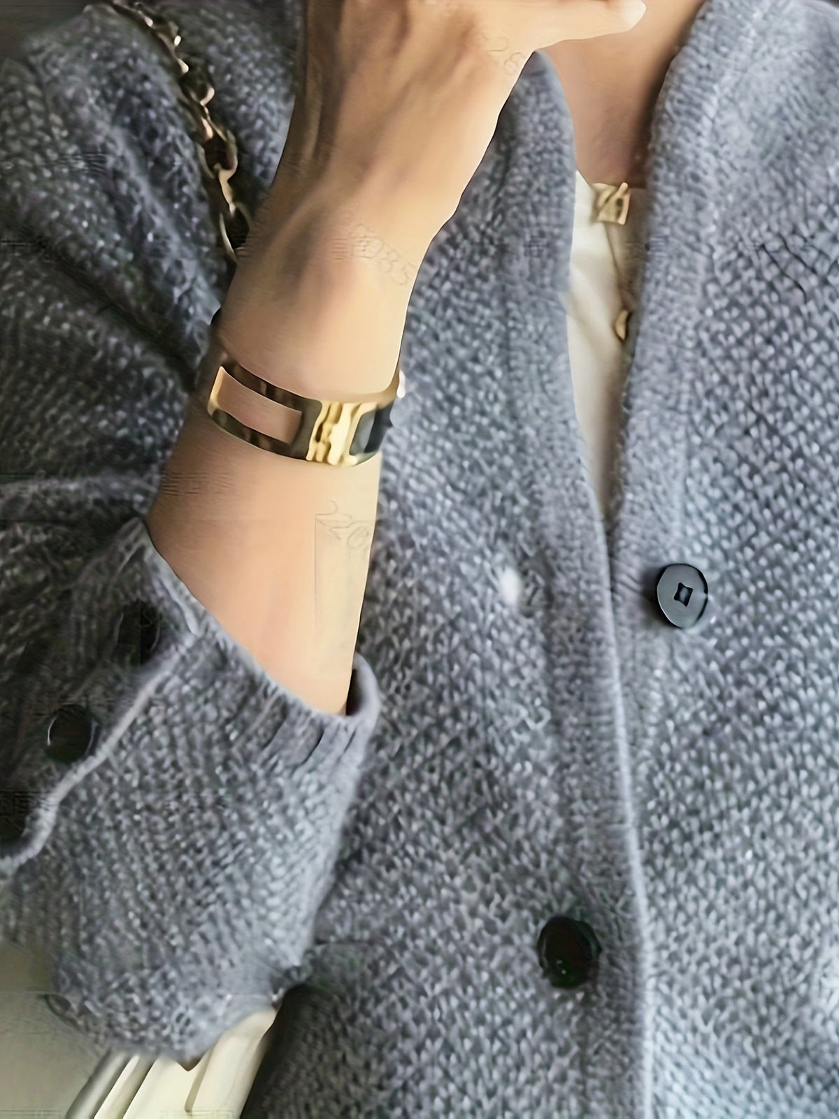 Vienna | Women's Textured Knit Button Cardigan with Stand Collar