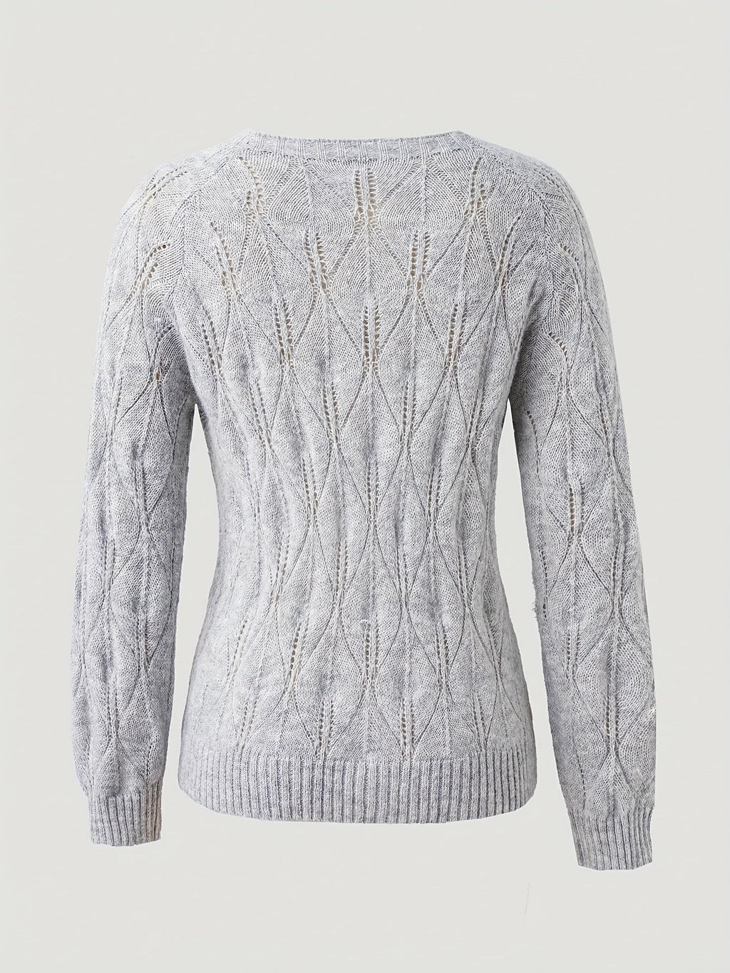 Jolene | Women's Pearl Button Cardigan in Faux Mink Textured Knit