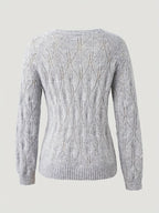 Jolene | Women's Pearl Button Cardigan in Faux Mink Textured Knit