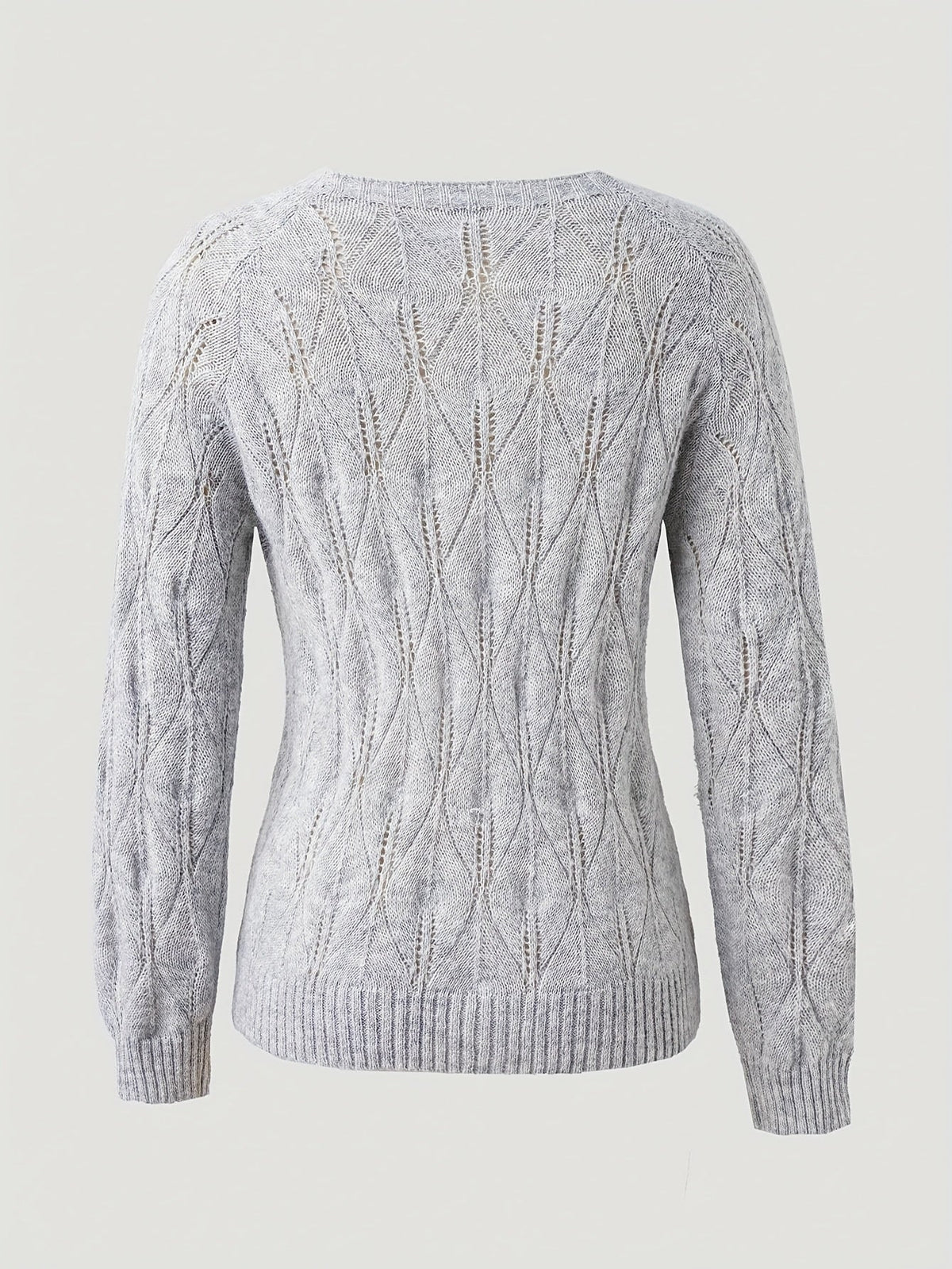 Jolene | Women's Pearl Button Cardigan in Faux Mink Textured Knit
