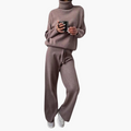 Sabrina | Women's Turtleneck Sweater Loungewear Set with Drawstring Pants