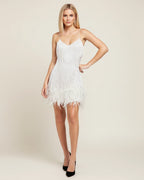 Odalys | Women's Feather Fringe Homecoming Dress