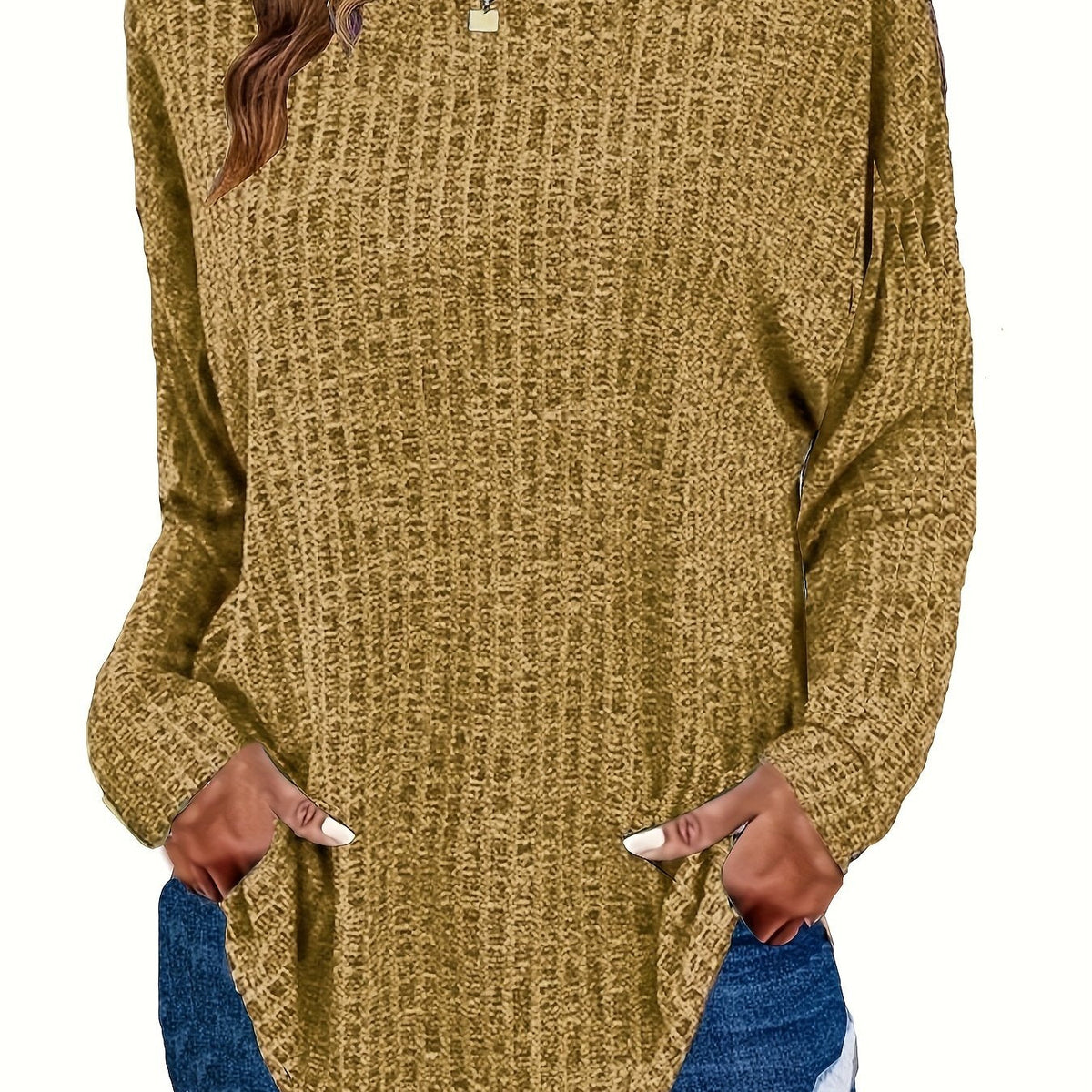 Genesis | Women's Waffle Knit Tunic Sweater