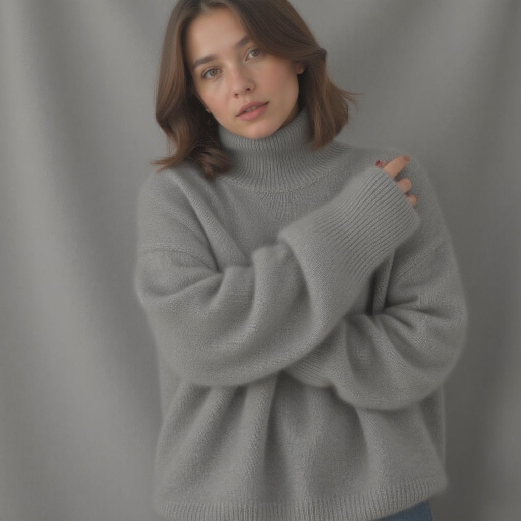 Katarina | Women's Oversized Turtleneck Sweater