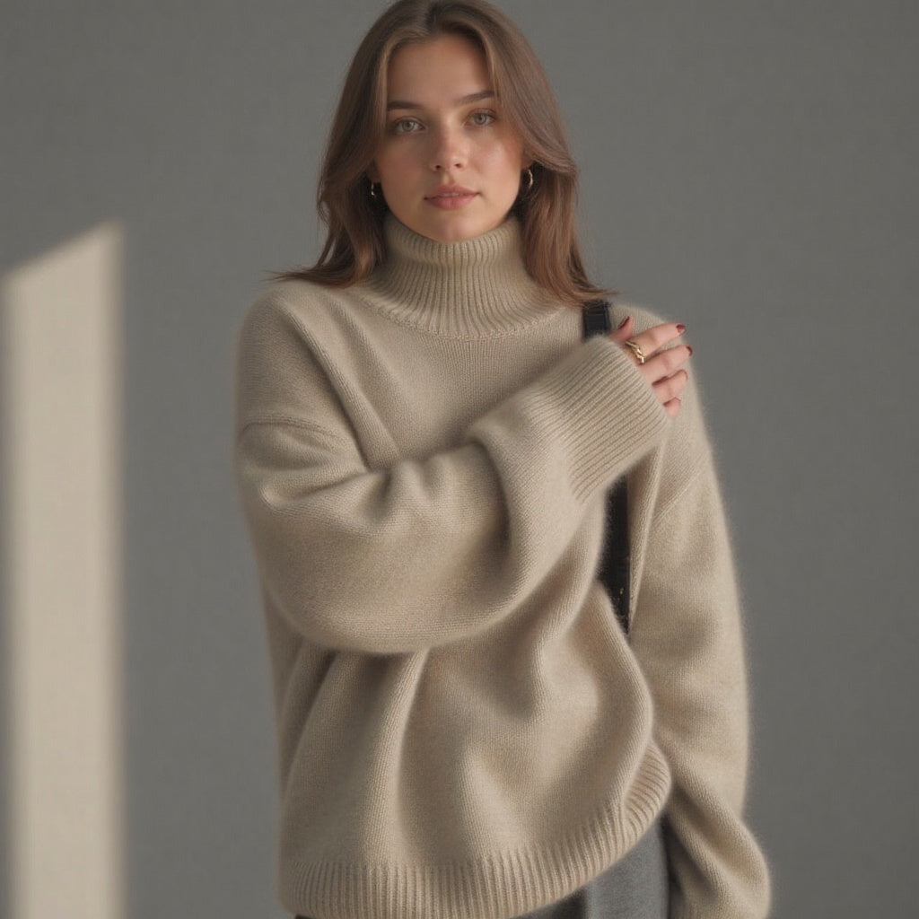 Katarina | Women's Oversized Turtleneck Sweater