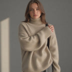 Katarina | Women's Oversized Turtleneck Sweater