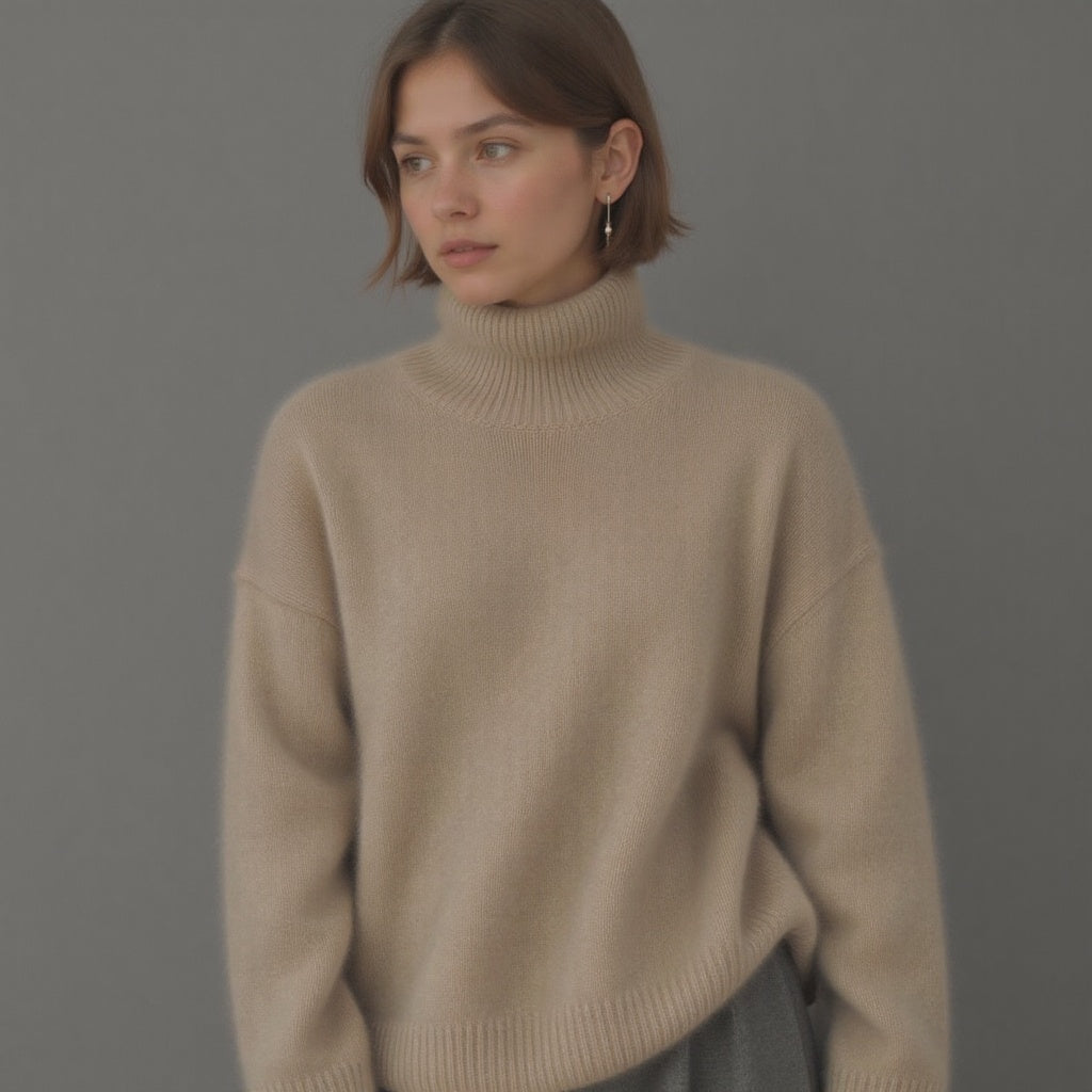 Katarina | Women's Oversized Turtleneck Sweater