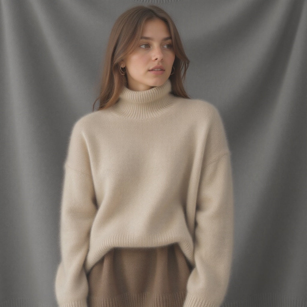 Katarina | Women's Oversized Turtleneck Sweater