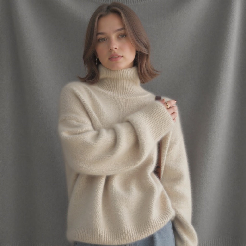 Katarina | Women's Oversized Turtleneck Sweater
