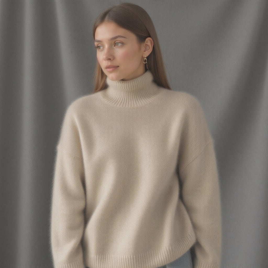 Katarina | Women's Oversized Turtleneck Sweater