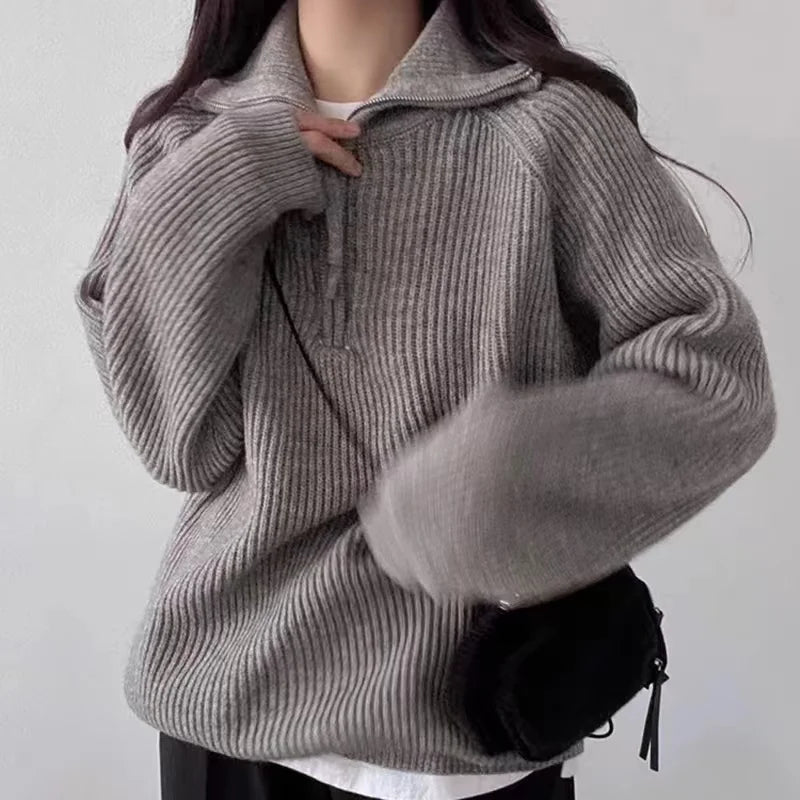 Ottilie | Women's Polo Quarter Zip Sweater