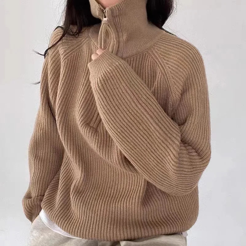 Ottilie | Women's Polo Quarter Zip Sweater
