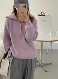 Ottilie | Women's Polo Quarter Zip Sweater