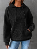 Persephone | Women's Textured Waffle Knit Pullover Hoodie
