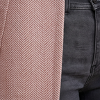 Marceline | Herringbone Tweed Blazer for Women in Pink