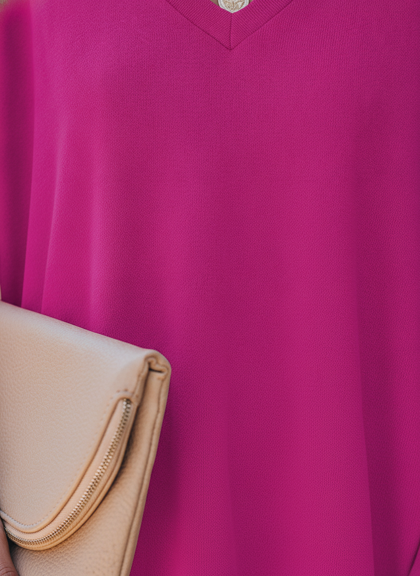 Wilhelmina | An Oversized V-Neck Tunic Top, Made for Women