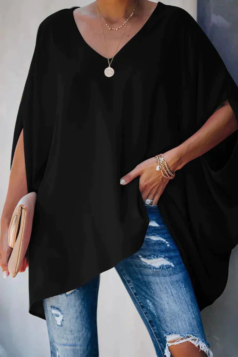 Wilhelmina | An Oversized V-Neck Tunic Top, Made for Women