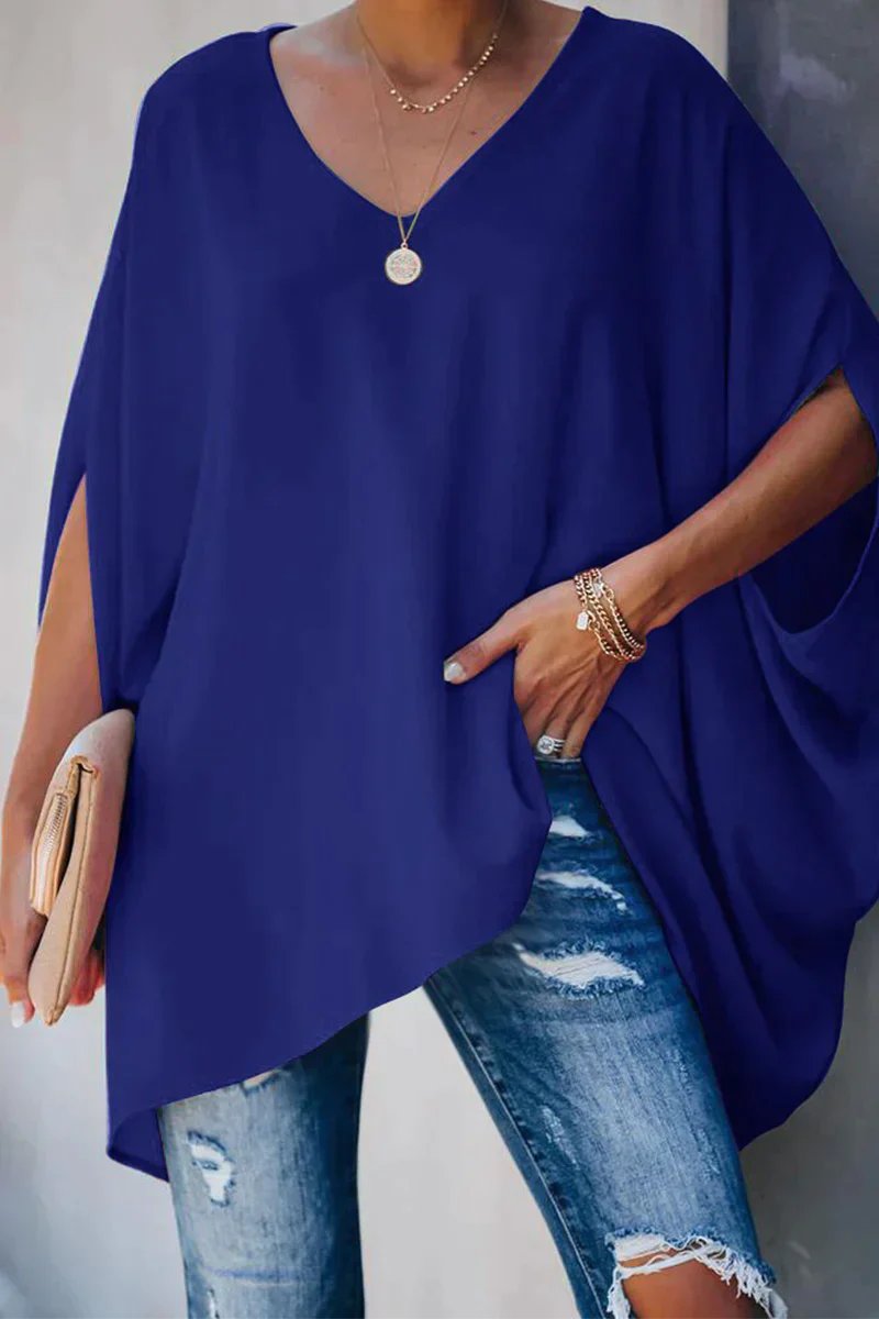 Wilhelmina | An Oversized V-Neck Tunic Top, Made for Women