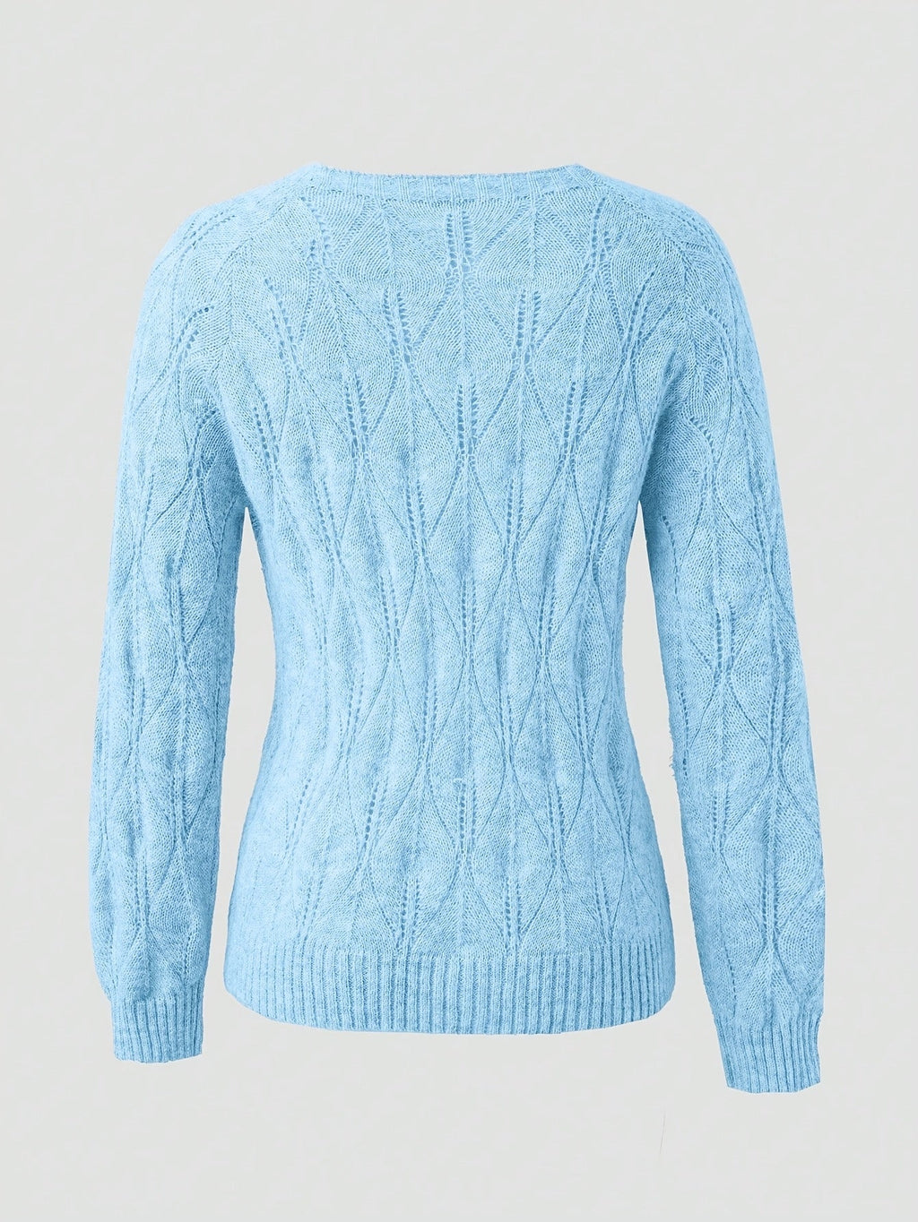 Jolene | Women's Pearl Button Cardigan in Faux Mink Textured Knit