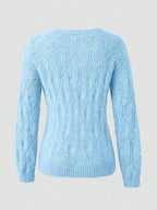 Jolene | Women's Pearl Button Cardigan in Faux Mink Textured Knit