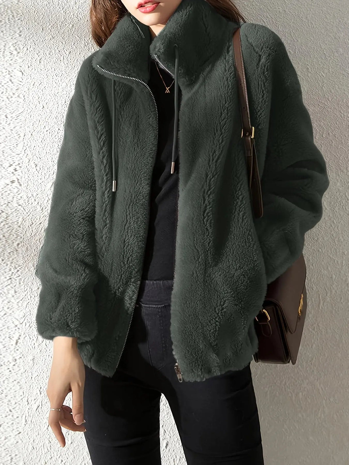 Valentina | Women’s Fluffy Fleece Teddy Jacket