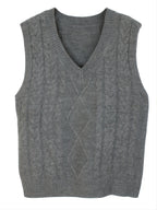 Delaney | Women's Cable Knit V-Neck Sweater Vest