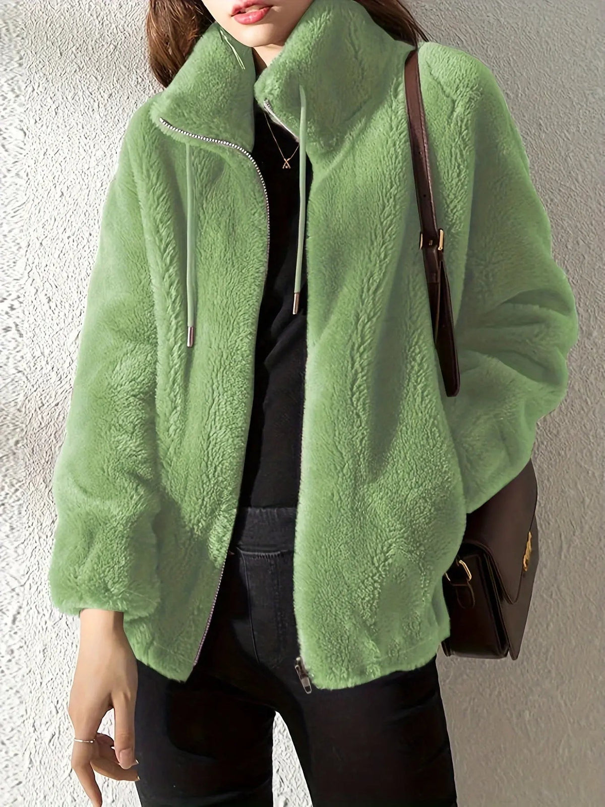 Valentina | Women’s Fluffy Fleece Teddy Jacket