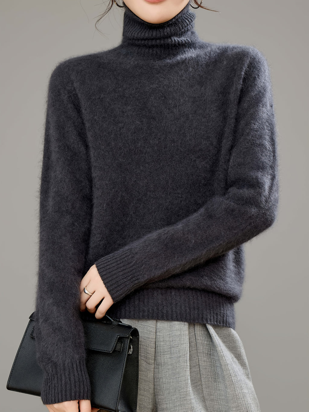 Odessa | Women's Pure Cashmere Wool Turtleneck Sweater