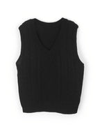 Delaney | Women's Cable Knit V-Neck Sweater Vest