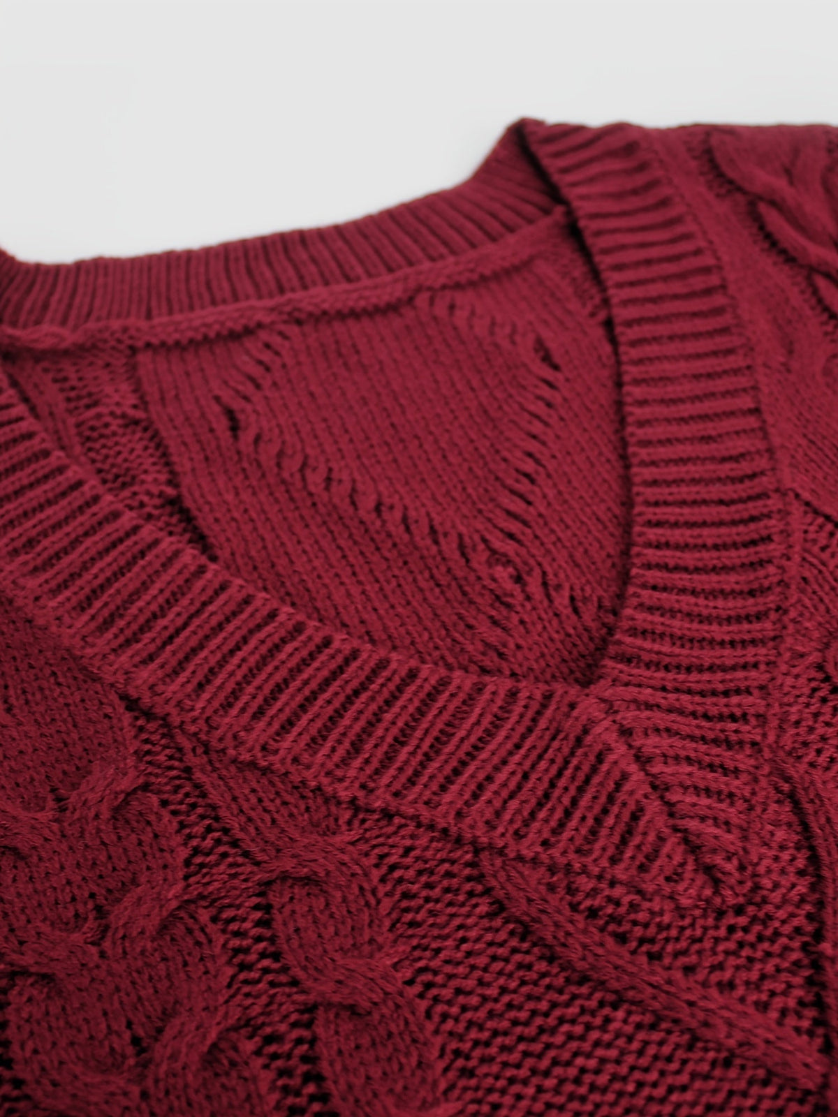 Delaney | Women's Cable Knit V-Neck Sweater Vest