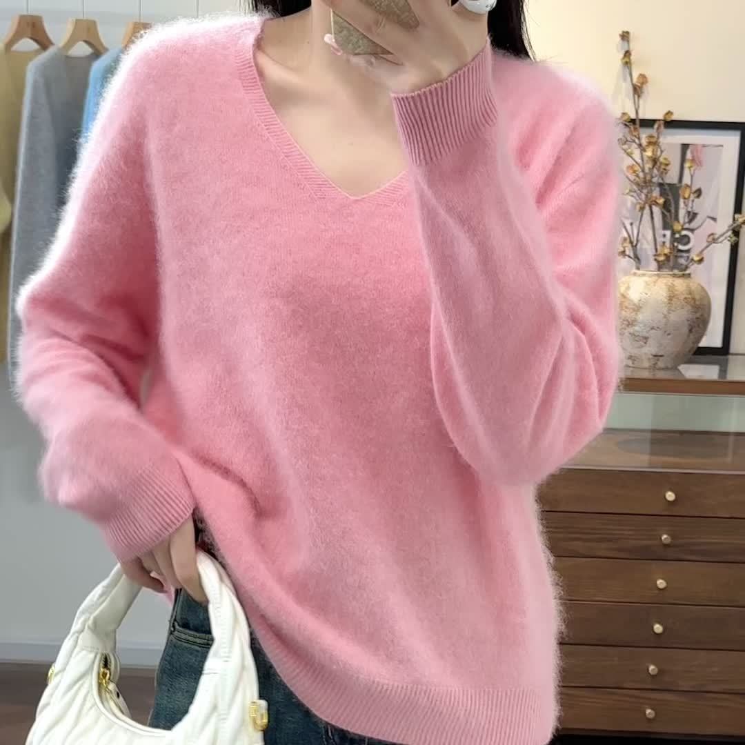 Marisol | Women's Cashmere Wool V-Neck Sweater for Cosy Autumn Layering
