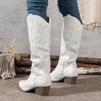Consuelo | Women's Knee-High Cowboy Boots with Block Heel