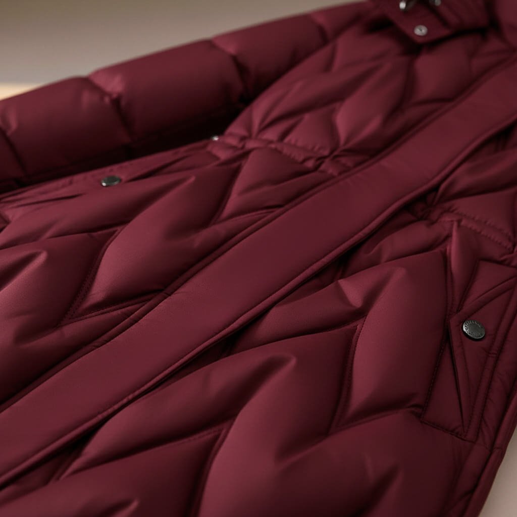 Marguerite | Women's Quilted Hooded Coat with Drawstring Waist