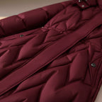 Marguerite | Women's Quilted Hooded Coat with Drawstring Waist