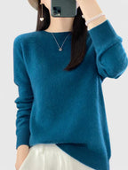 Rizali | Women's Wool Blend Round Neck Pullover