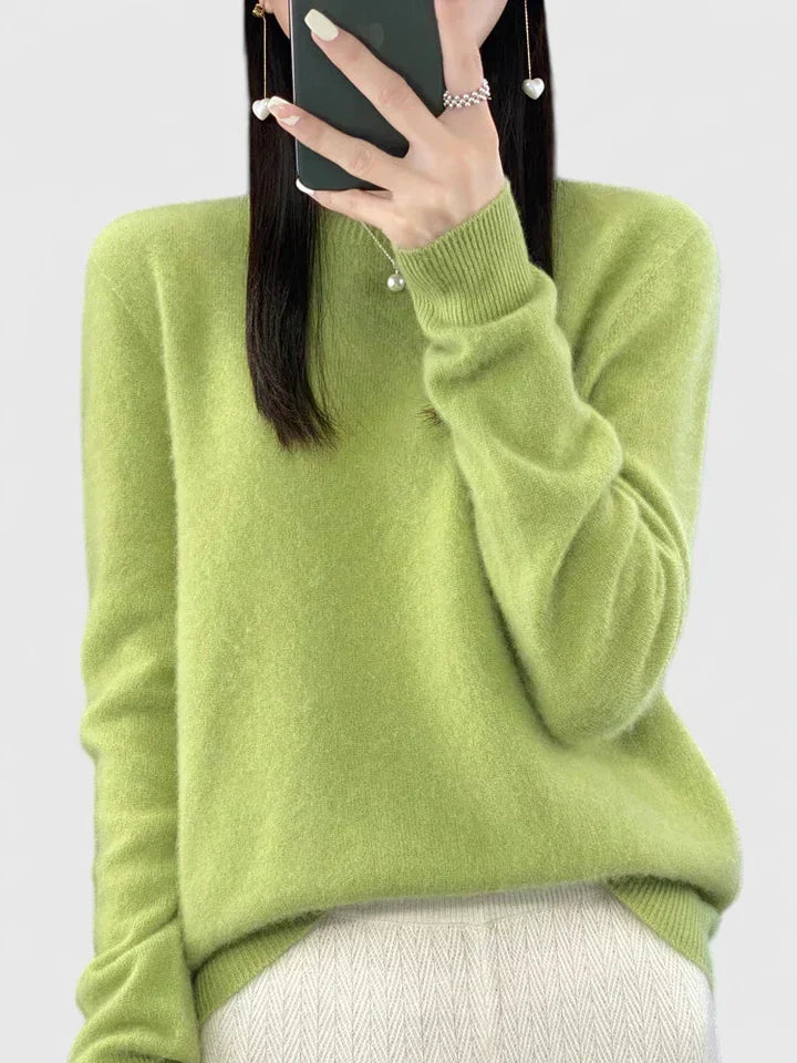 Rizali | Women's Wool Blend Round Neck Pullover