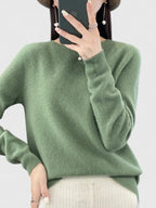 Rizali | Women's Wool Blend Round Neck Pullover
