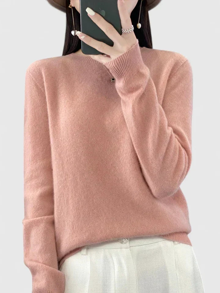Rizali | Women's Wool Blend Round Neck Pullover