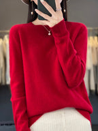 Rizali | Women's Wool Blend Round Neck Pullover