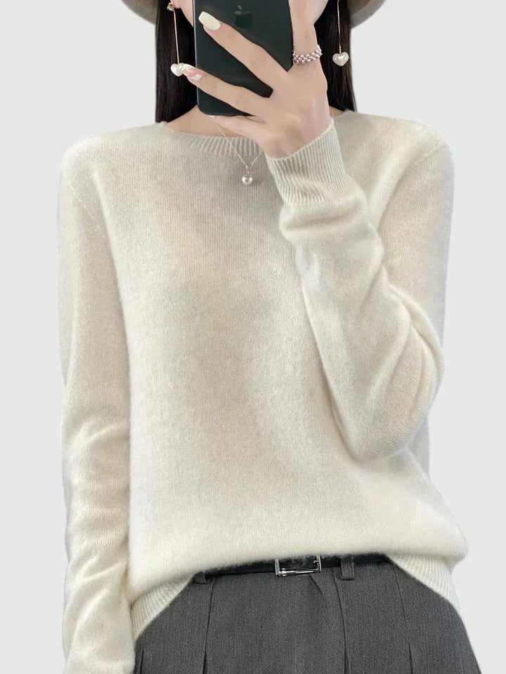 Rizali | Women's Wool Blend Round Neck Pullover
