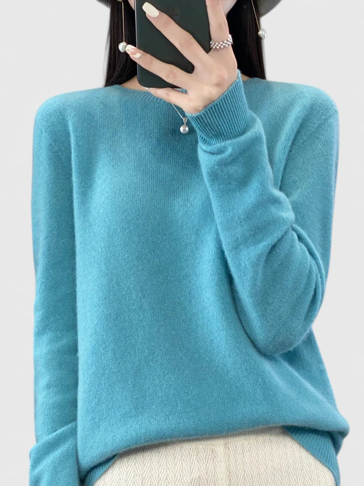 Rizali | Women's Wool Blend Round Neck Pullover